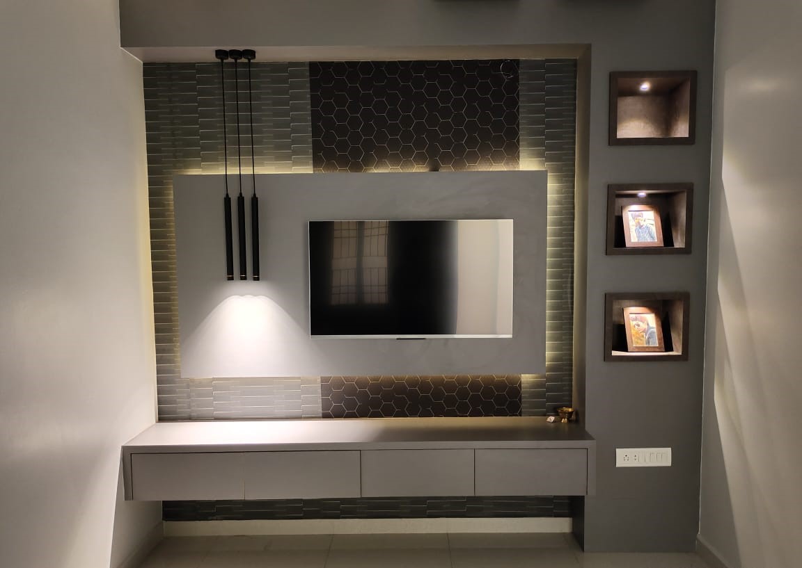 Modern luxury living room interior design by Luxxart Interiors